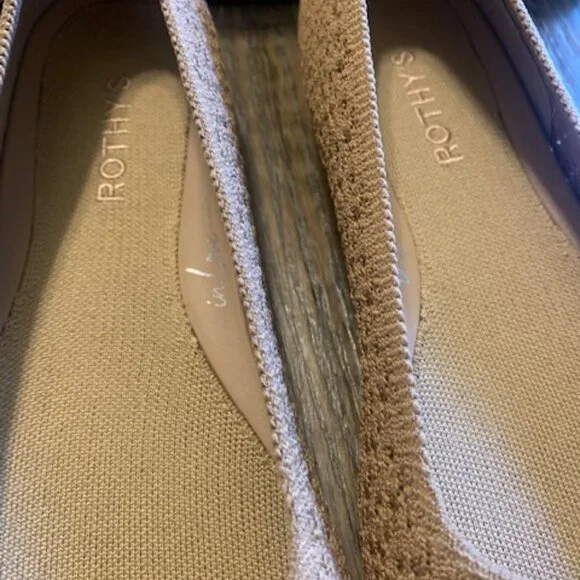 NIB Rothys Max Square Flat in Wren Crochet - Picture 3 of 6